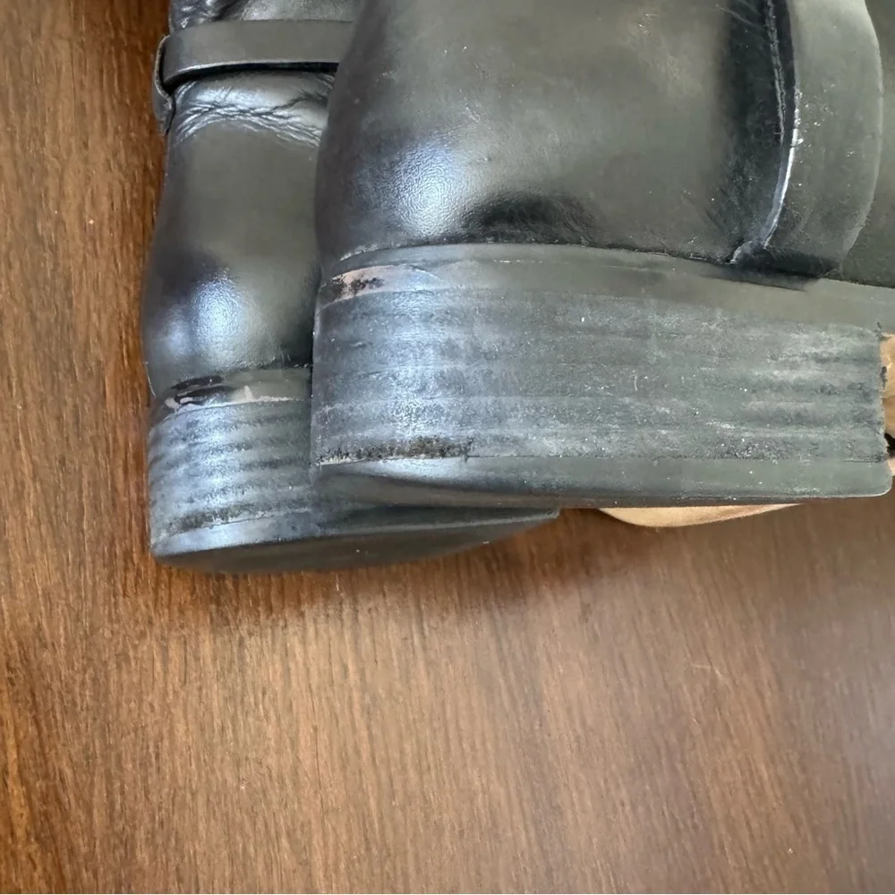 Michael Kors Leather Fulton Harness Equestrian Riding Boot Size 9